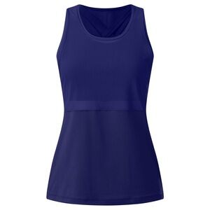 Lululemon Athletica Fast as Light 2-in 1 Tank Top Mesh Sports Bra Emperor Blue 4